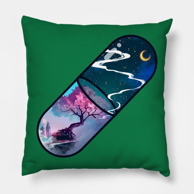 Sakura Pill Pillow by seerlight