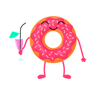 Donut drinks cocktail T-Shirt