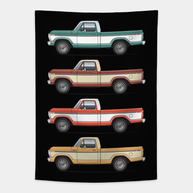Pickup Trucks Tapestry by JRCustoms44
