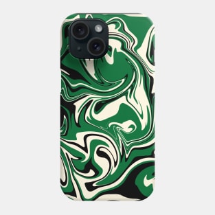 Spill - Green, Cream and Black Phone Case