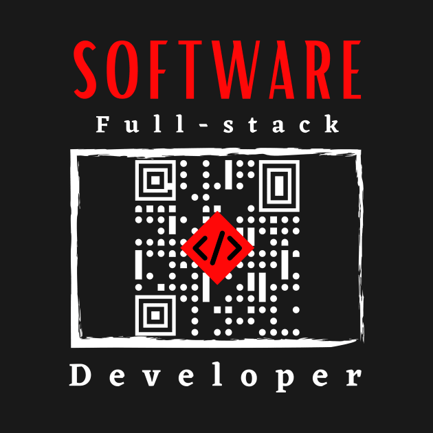 Software Full-Stack Developer motivational design by Digital Mag Store