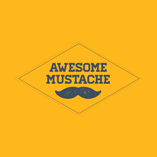 Awesome Mustache (dark) T-Shirt