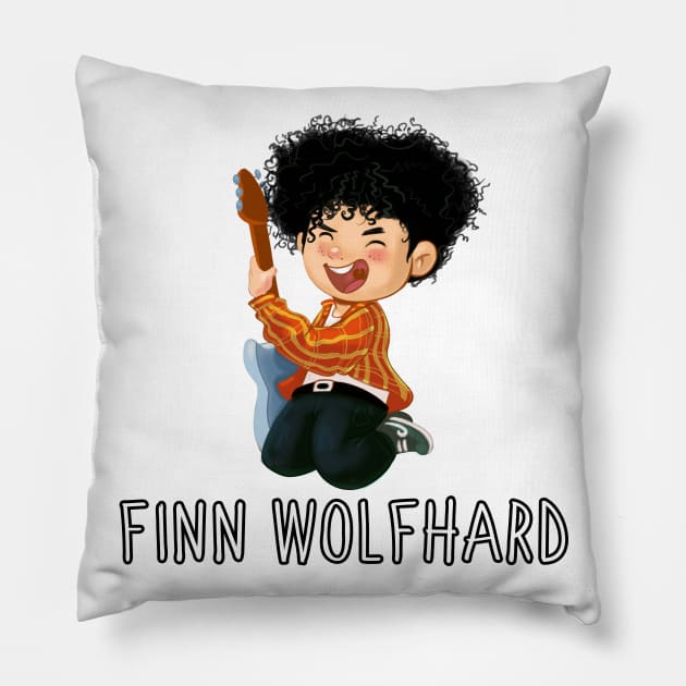 finn wolfhard Pillow by joseramos