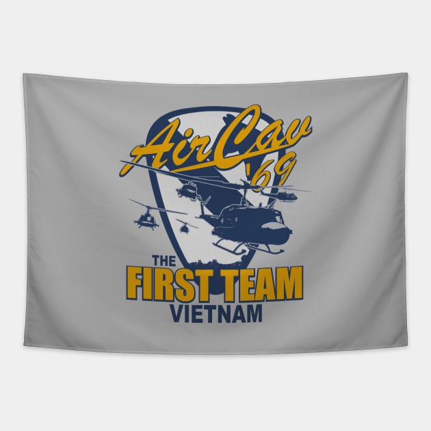 Air Cav '69 - The First Team Vietnam Tapestry by TCP