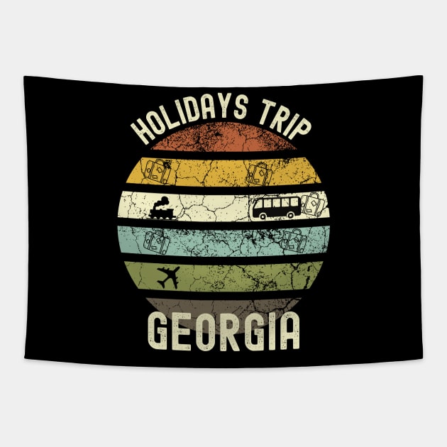 Holidays Trip To Georgia, Family Trip To Georgia, Road Trip to Georgia, Family Reunion in Georgia, Holidays in Georgia, Vacation in Georgia Tapestry by DivShot 