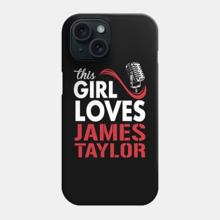 This Girl Loves James Phone Case