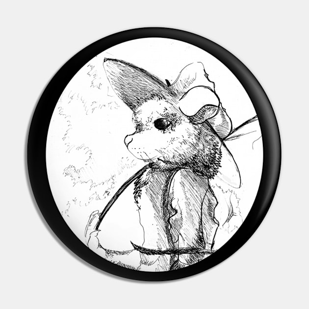 Ink drawing of Ratty - Children's book inspired designs Pin by STearleArt