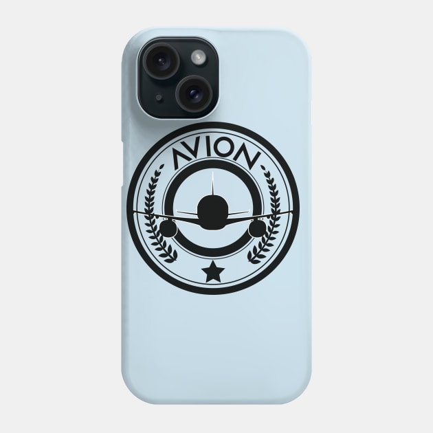 Avion Aircraft Logo Aviation White Phone Case by Avion