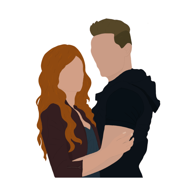 Clary and Jace - Shadowhunters by hereidrawagain