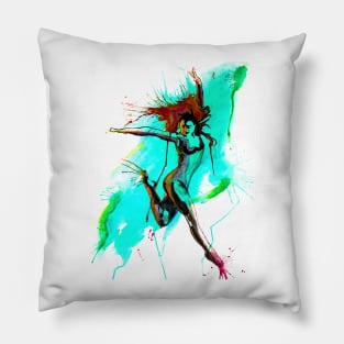 The Girl goes Dancing Pillow