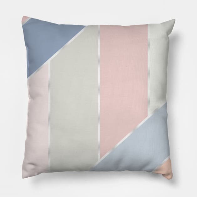Geometric pastel Pillow by Morishasha