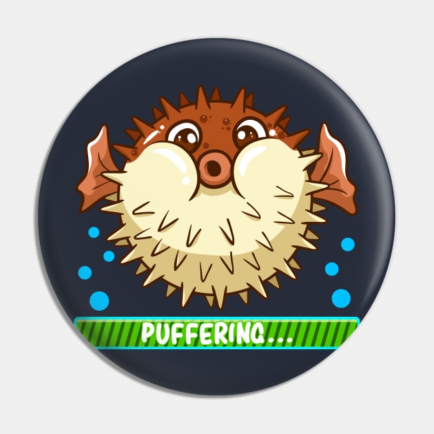 Pufferfish Puffering Fish Pin by E