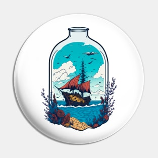 Luminous Sailboat Dream Pin