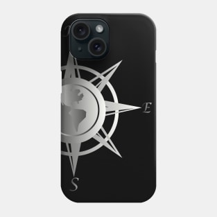 Compass rose with cardinal points Phone Case