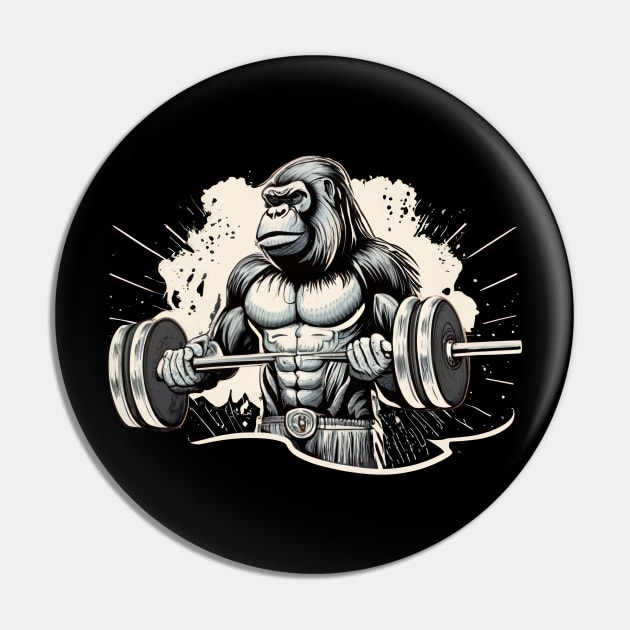 Jungle Gym: Gorilla's Grind Pin by TooplesArt