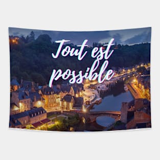 Anything is possible - French Themed Gifts Tapestry