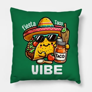 fiesta cute taco Pillow