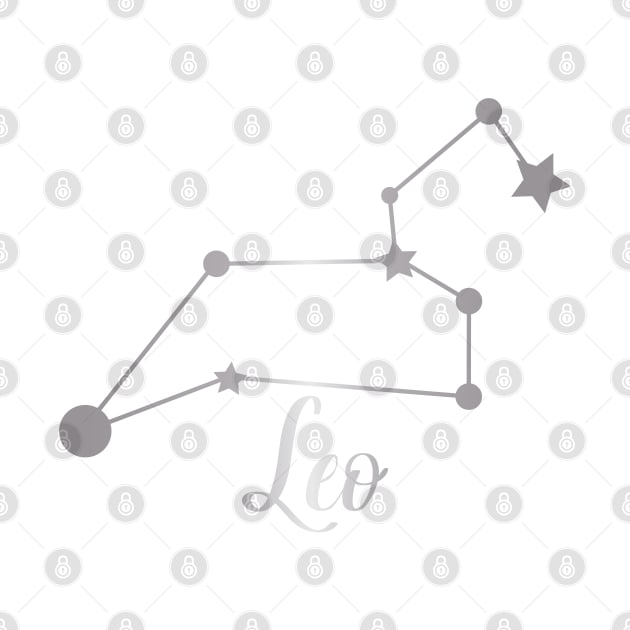 Leo Zodiac Constellation in Silver by Kelly Gigi