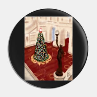 Christmas at the Library of Congress Pin