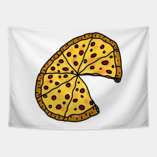 Partnerlook Pizza Funny Couple Love Together Forever Comic Cute Fast Food Cheese Gift Tapestry