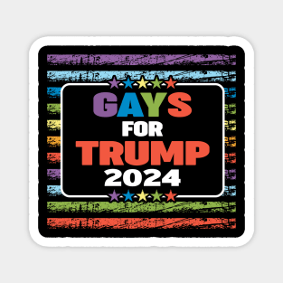 Gays for Trump 2024 Magnet