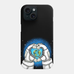 Astronaut Loves Earth Phone Case