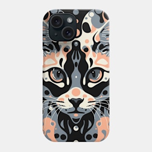 Cute Cat Illusion Design, Funny Cat Lover Gift Idea Phone Case