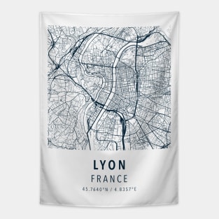 lyon simple map Tapestry