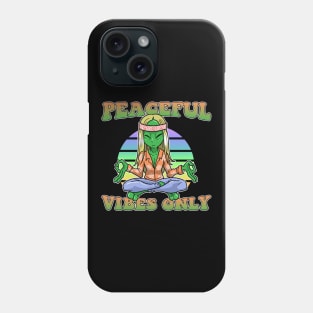 Peaceful Vibes Only Hippie Alien Vintage Ufos Phone Case