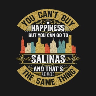 Salinas City California State USA Flag Native American T-Shirt