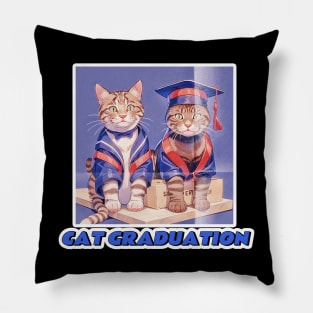 Cat Graduation Pillow