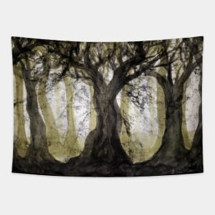 Spooky Forest Distressed Tapestry