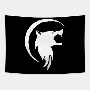 The Lone Wolf (White) Tapestry