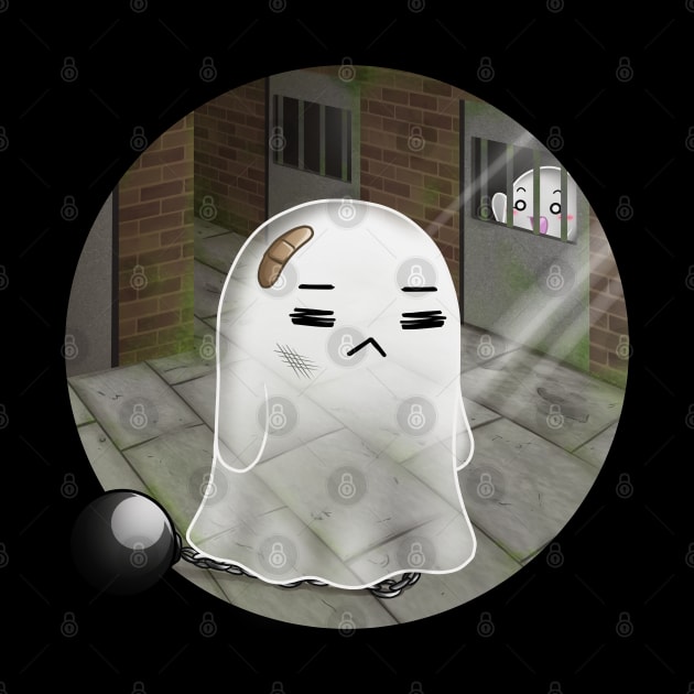 Kawaii Ghosts - A poor ghost go inside the prision by Chiisa