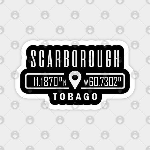 Scarborough, Tobago GPS Location Magnet by IslandConcepts