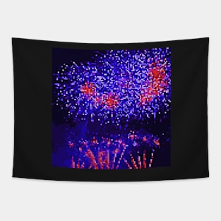 Pixel Firework No.55 Tapestry