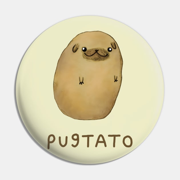 Pugtato Pin by Sophie Corrigan