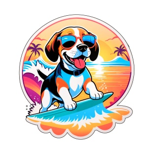 My beagle surfs the waves T-Shirt