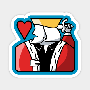 king of hearts Magnet