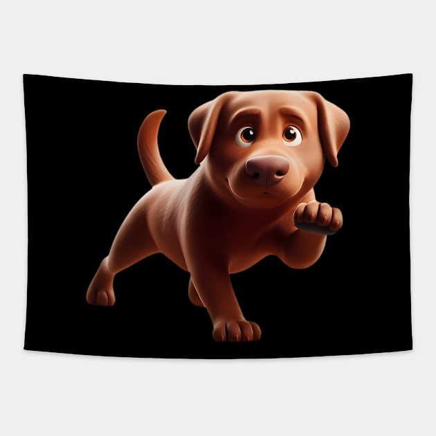 Chesapeake Bay Retriever Dog Tapestry by BlackCricketdesign