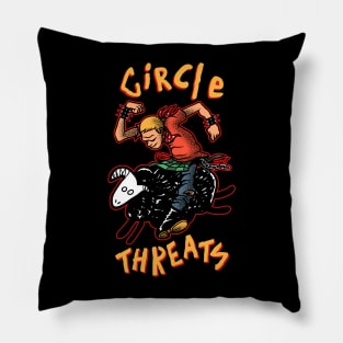 Circle threats Pillow