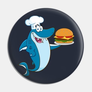 Chef blue shark Pin