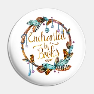 Enchanted by Books Pin