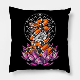 Eye Of Horus Lotus Pillow