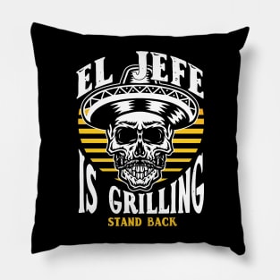 El Jefe Is Grilling Pillow