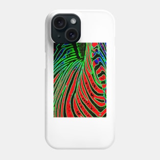 Neon red stripes Phone Case