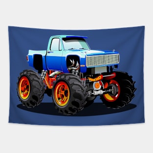 Cartoon Monster Truck Tapestry