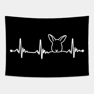 Bunny Heartbeat Tapestry