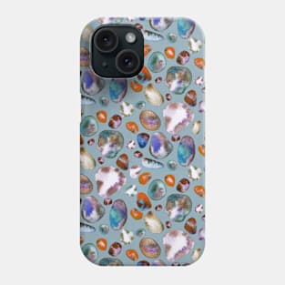 Watercolor stones sea vibes Phone Case