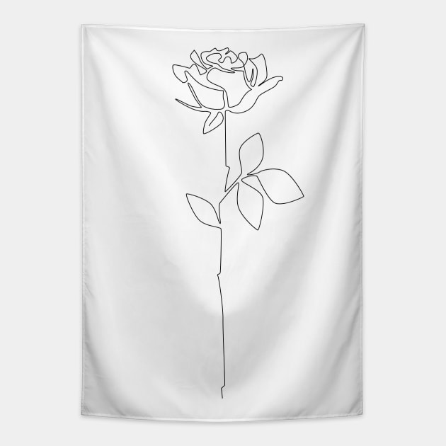 Fragile Rose Tapestry by Explicit Design